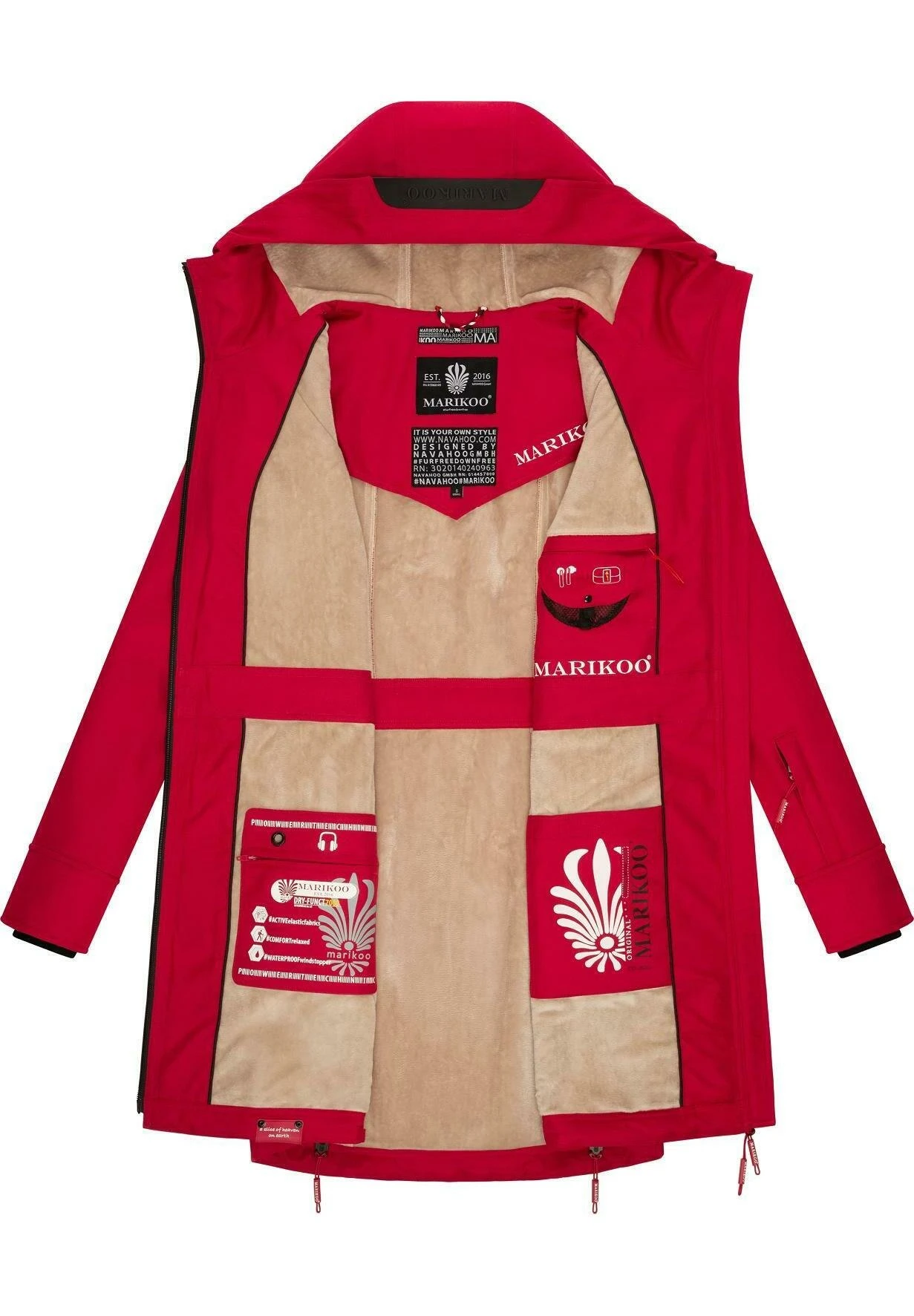 Marikoo Racquelle - Parka - Fuchsia 6 Marikoo Racquelle - Parka - Fuchsia - Imagen 4