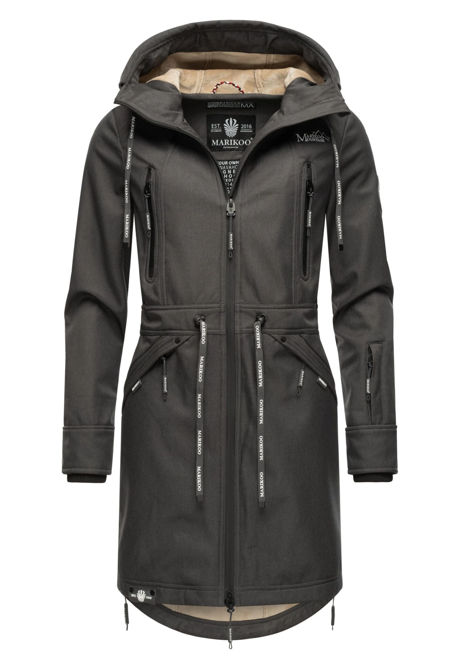 Marikoo Racquelle - Parka - Dark Grey 5 Marikoo Racquelle - Parka - Dark Grey - Imagen 3