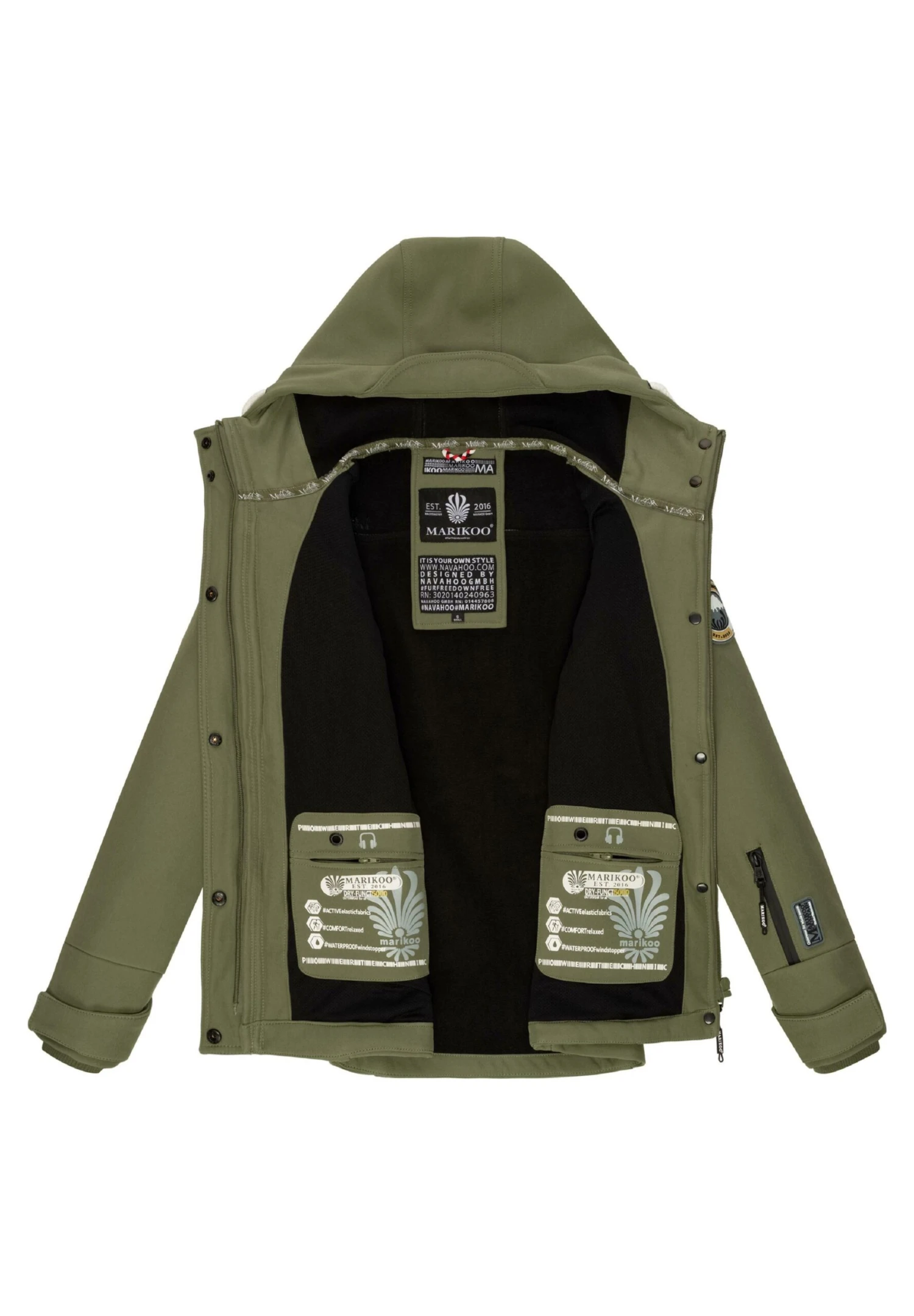 Marikoo Funktions - Chaqueta Outdoor - Green Melange 10 Marikoo Funktions - Chaqueta Outdoor - Green Melange - Imagen 8