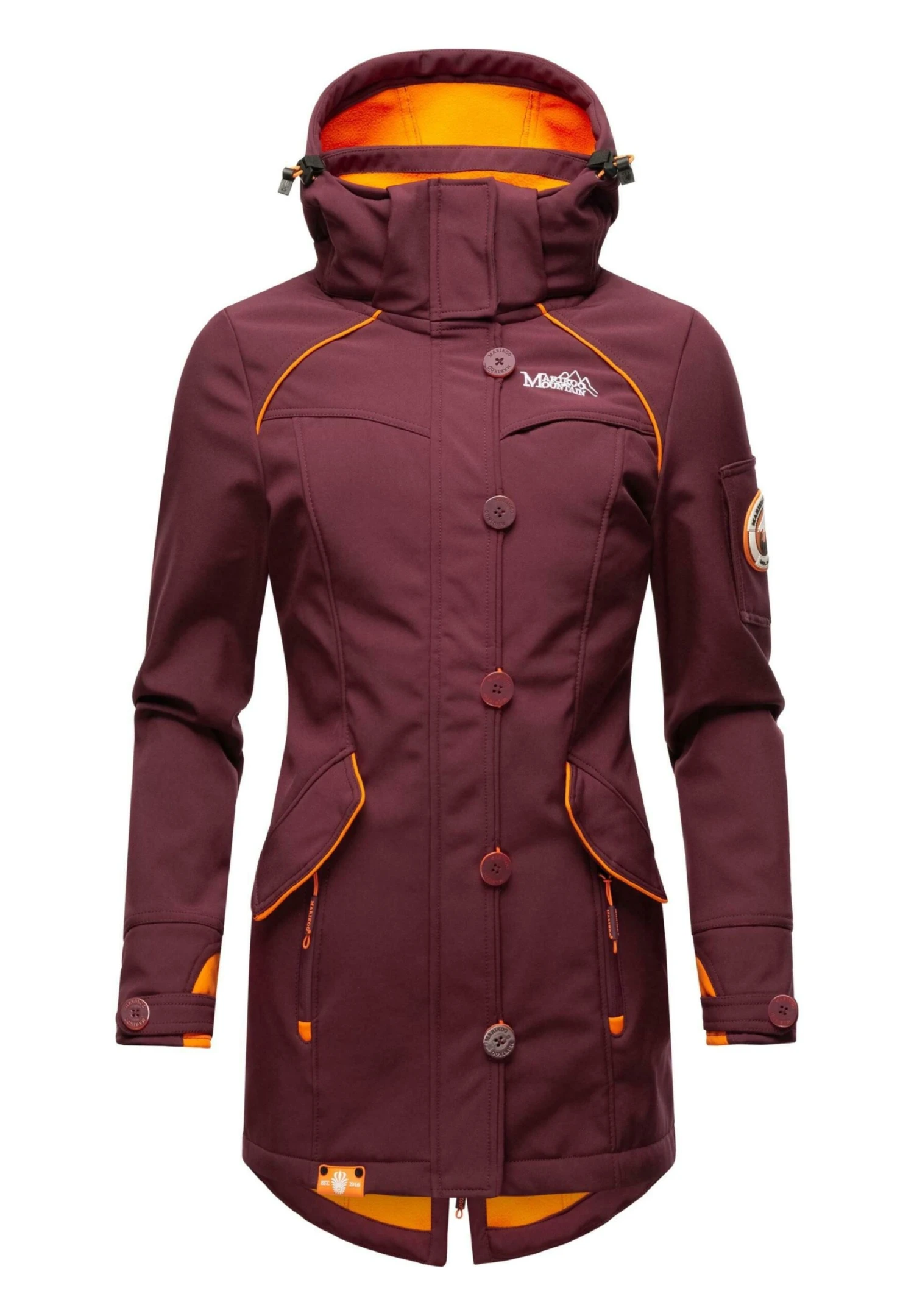 Marikoo Soulinaa - Parka - Dark Red Melange 8 Marikoo Soulinaa - Parka - Dark Red Melange - Imagen 6