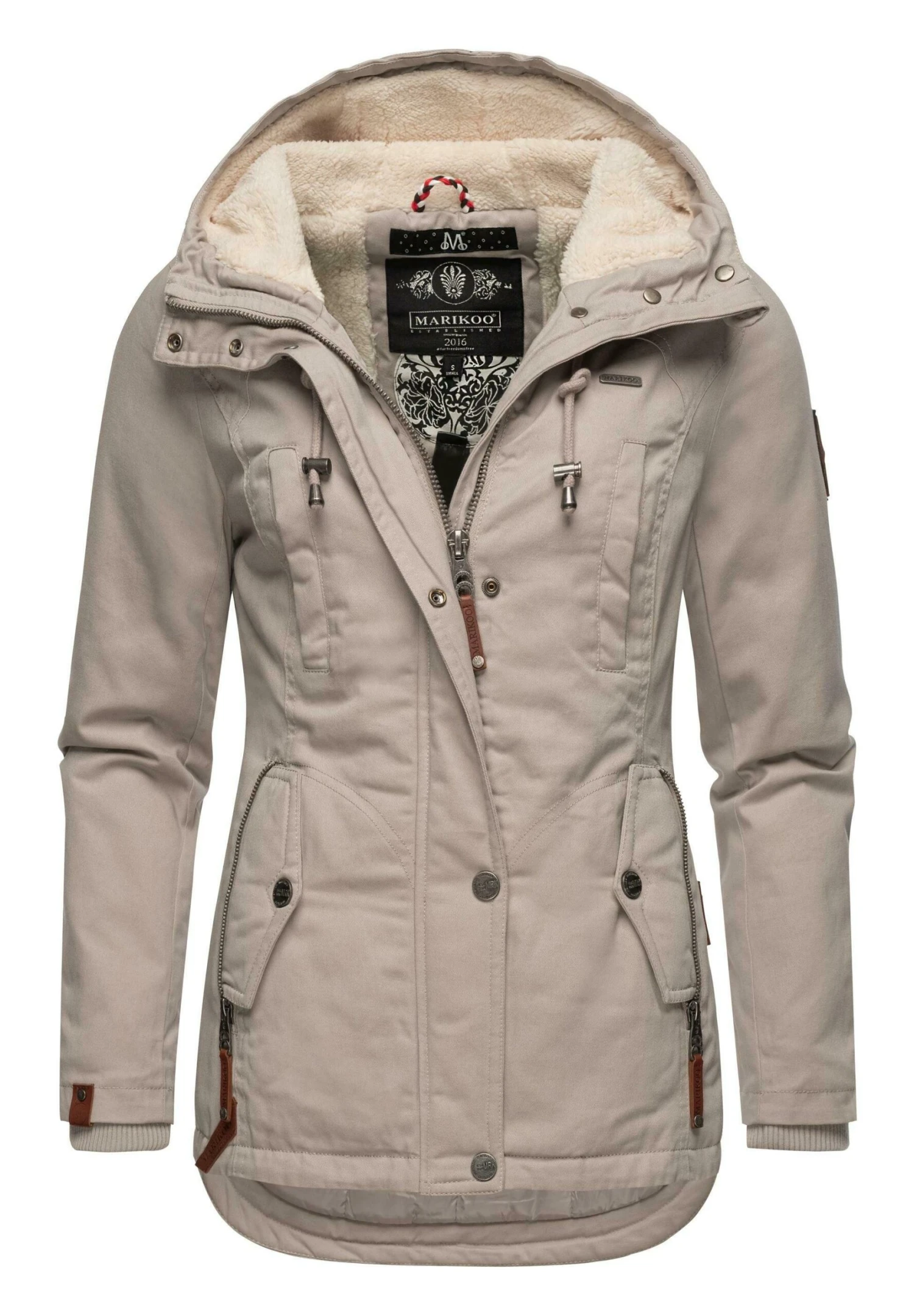 Marikoo Bikoo - Abrigo De Invierno - Light Grey Melange 3 Marikoo Bikoo - Abrigo De Invierno - Light Grey Melange