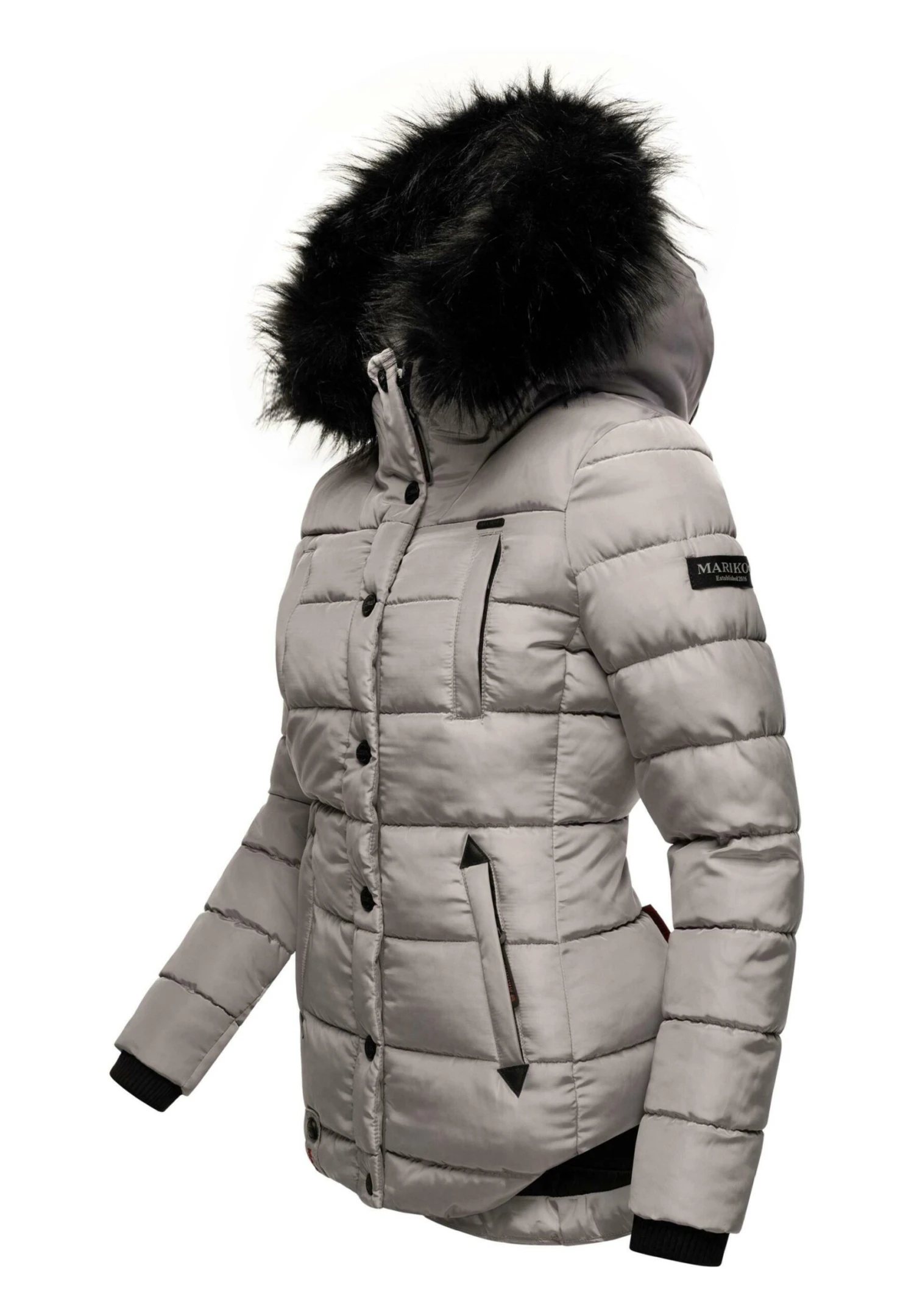 Marikoo Lotusblüte - Chaqueta De Invierno - Zinc Grey 4 Marikoo Lotusblüte - Chaqueta De Invierno - Zinc Grey - Imagen 2