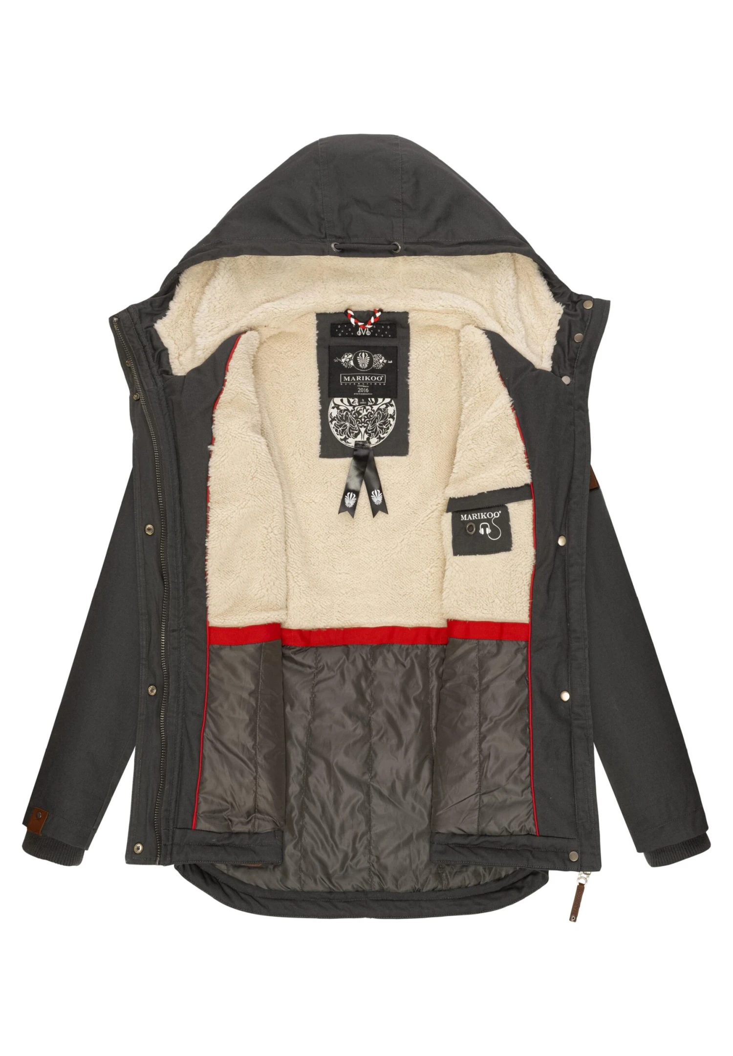 Marikoo Bikoo - Abrigo De Invierno - Grey 6 Marikoo Bikoo - Abrigo De Invierno - Grey - Imagen 4