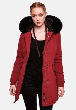 Marikoo Karmaa - Abrigo De Invierno - Blood Red With Black Fur -Marikoo 41df2a7dfbfd4fe7b4f2a26fd17cd566