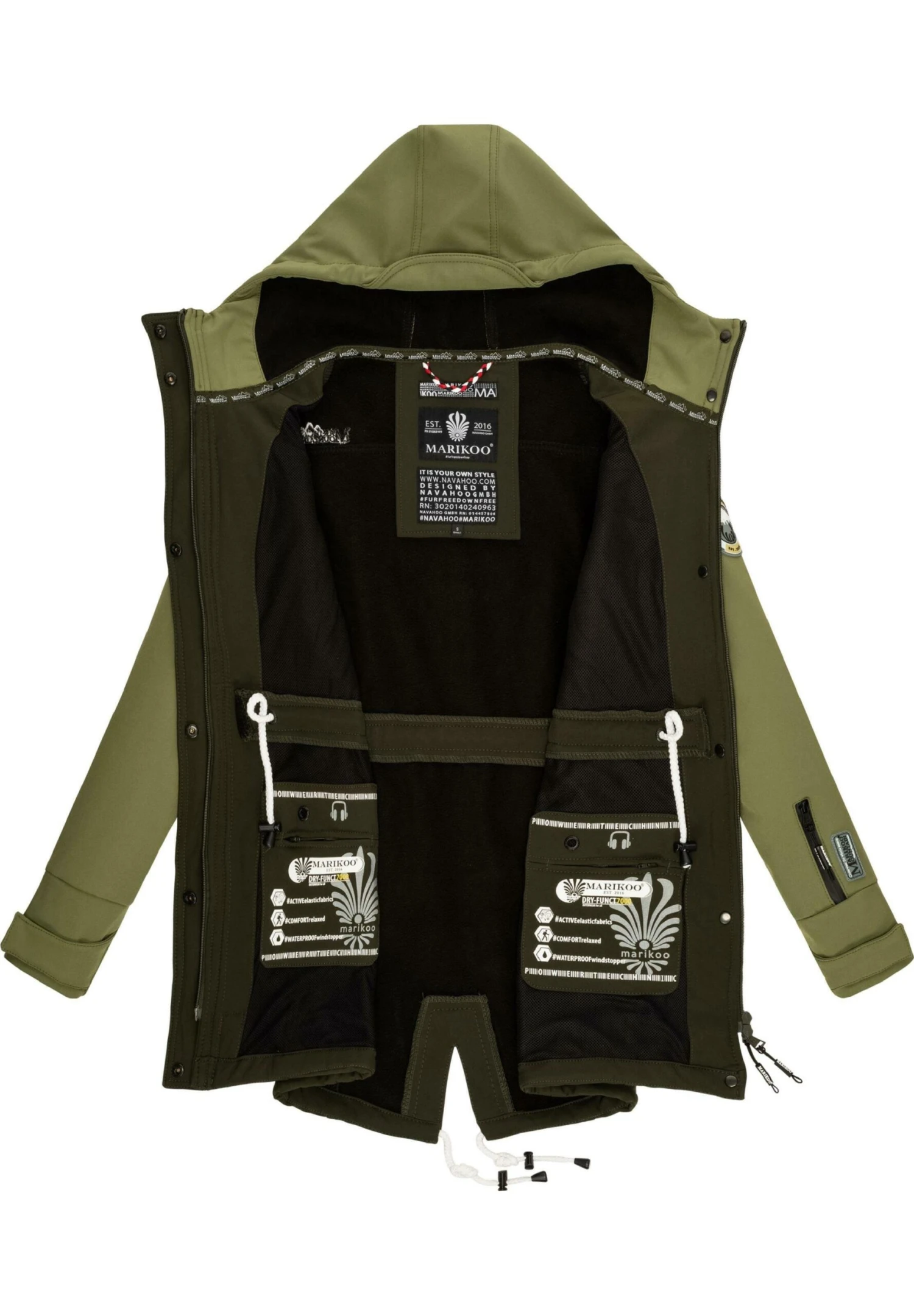 Marikoo Zimtzicke - Parka - Dark Olive Olive 6 Marikoo Zimtzicke - Parka - Dark Olive Olive - Imagen 4