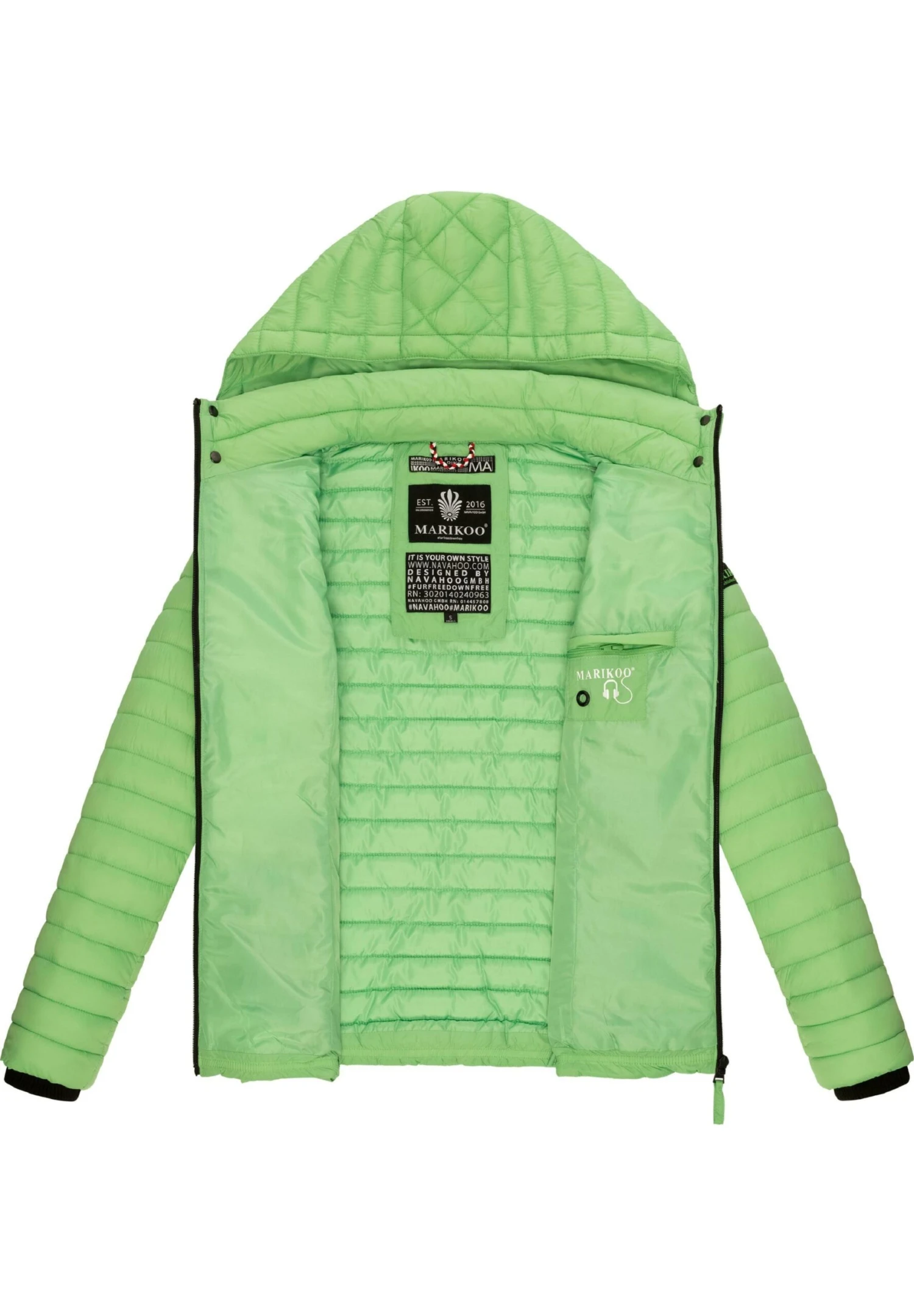 Marikoo Samtpfote - Chaqueta De Entretiempo - Jade Green 5 Marikoo Samtpfote - Chaqueta De Entretiempo - Jade Green - Imagen 3