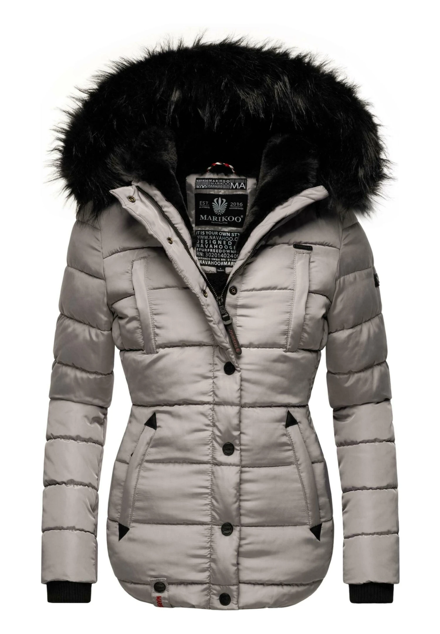 Marikoo Lotusblüte - Chaqueta De Invierno - Zinc Grey 3 Marikoo Lotusblüte - Chaqueta De Invierno - Zinc Grey