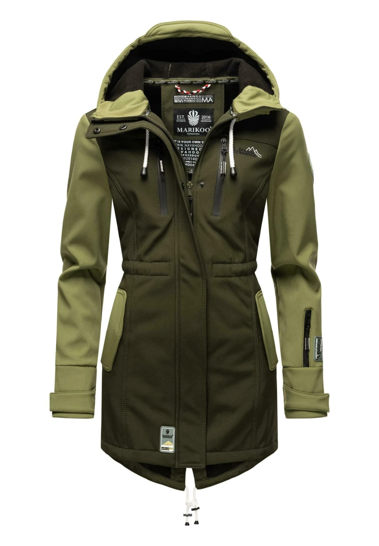 Marikoo Zimtzicke - Parka - Dark Olive Olive 3 Marikoo Zimtzicke - Parka - Dark Olive Olive