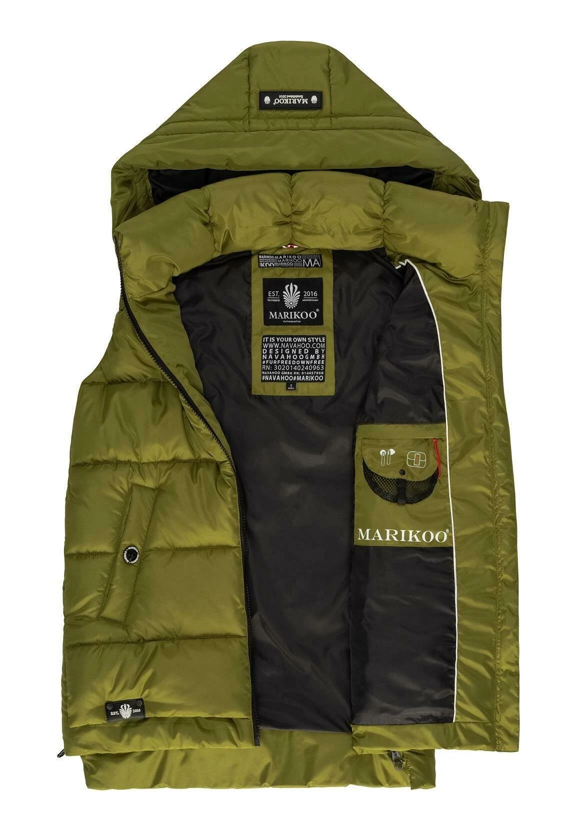 Marikoo Zarinaa - Chaleco - Moss Green 6 Marikoo Zarinaa - Chaleco - Moss Green - Imagen 4