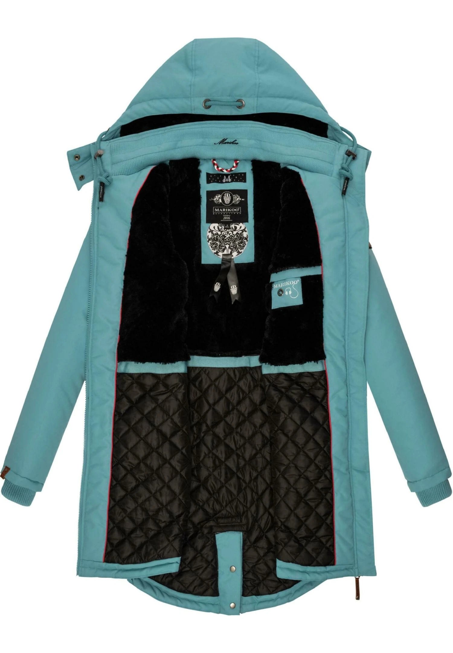 Marikoo Kamii - Abrigo De Invierno - Misty Blue 5 Marikoo Kamii - Abrigo De Invierno - Misty Blue - Imagen 3