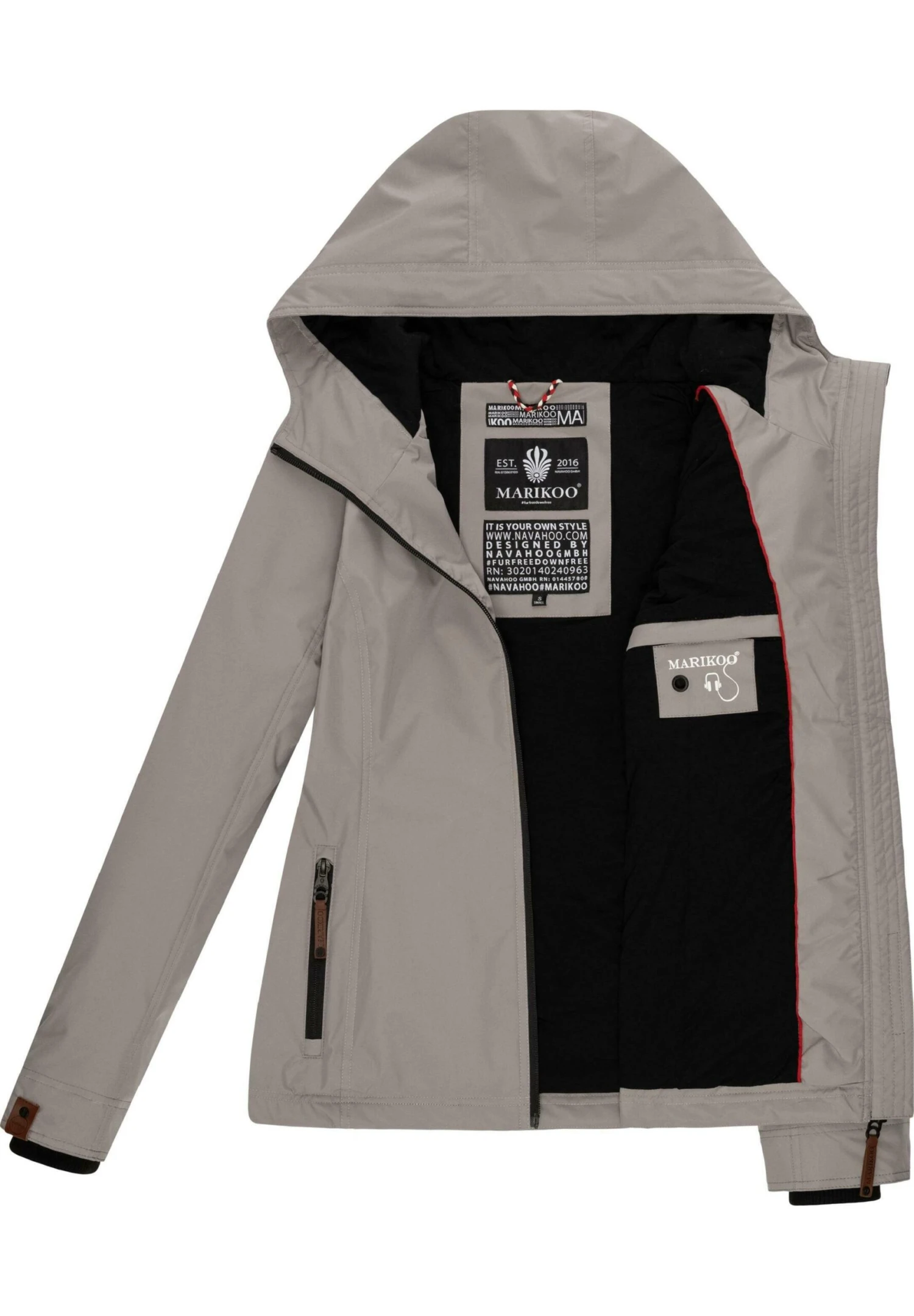 Marikoo Brombeere - Chaqueta Outdoor - Zinc Grey 6 Marikoo Brombeere - Chaqueta Outdoor - Zinc Grey - Imagen 4