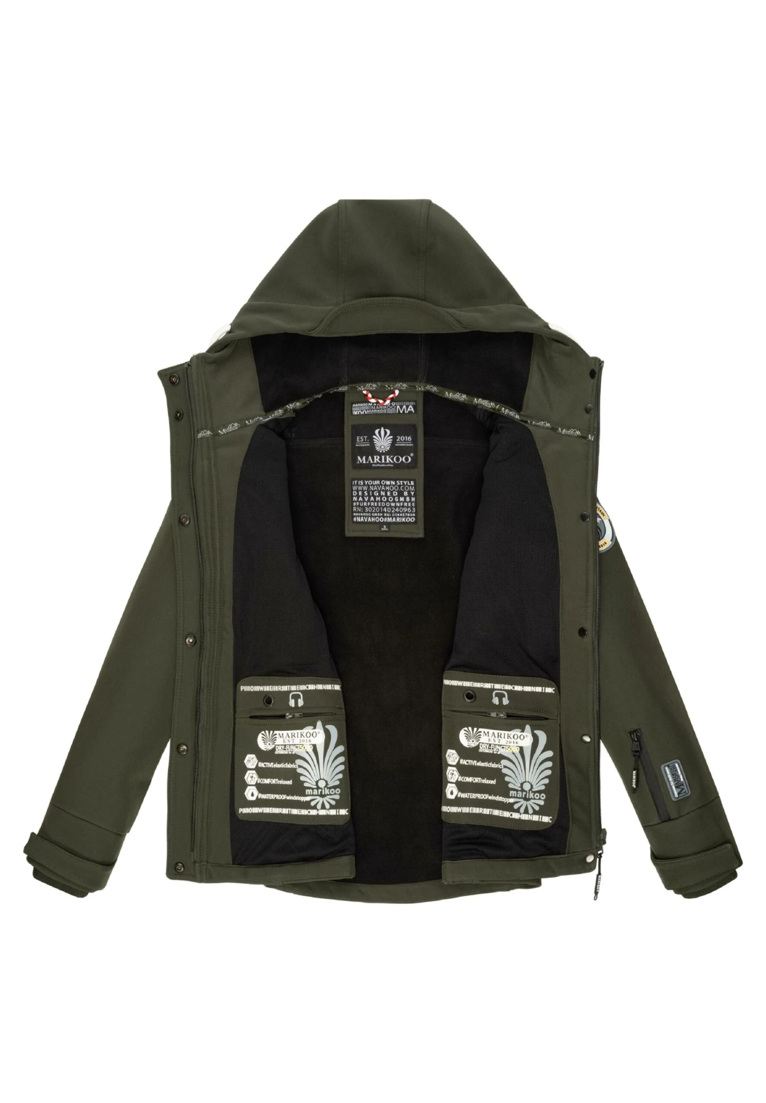Marikoo Funktions - Chaqueta Outdoor - Olive 10 Marikoo Funktions - Chaqueta Outdoor - Olive - Imagen 8