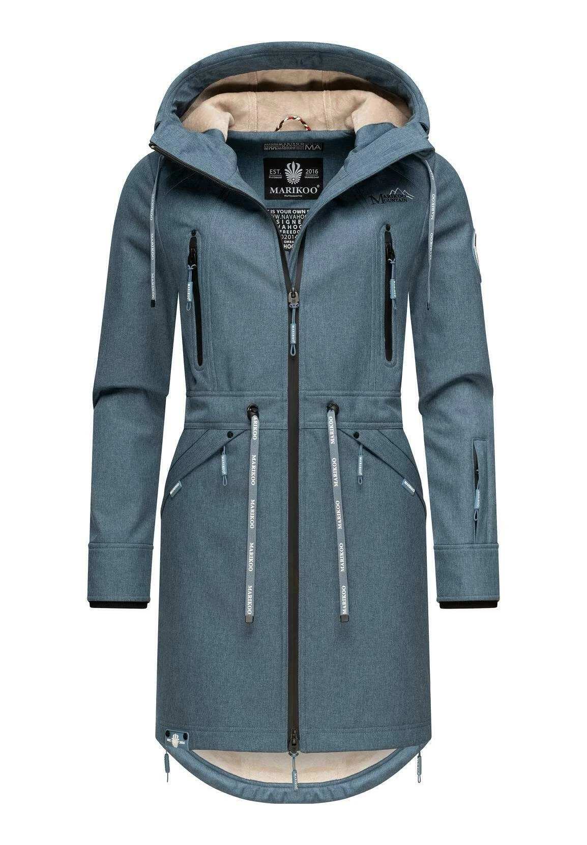 Marikoo Racquelle - Parka - Dusty Blue 7 Marikoo Racquelle - Parka - Dusty Blue - Imagen 5