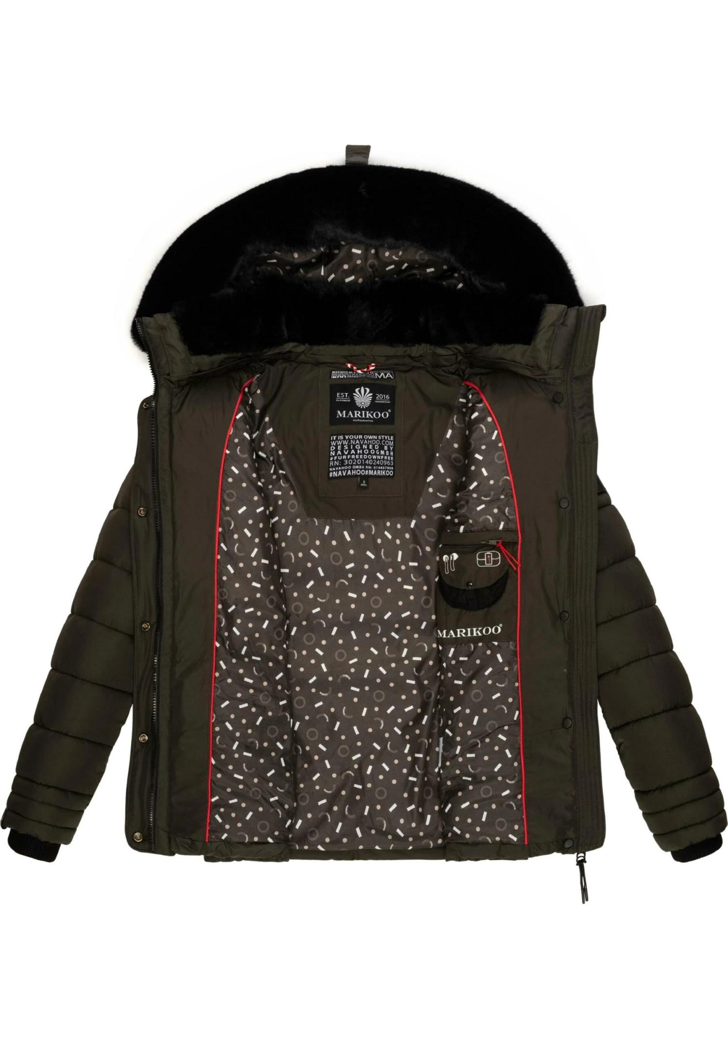 Marikoo Qesraa - Chaqueta De Invierno - Dark Grey 8 Marikoo Qesraa - Chaqueta De Invierno - Dark Grey - Imagen 6