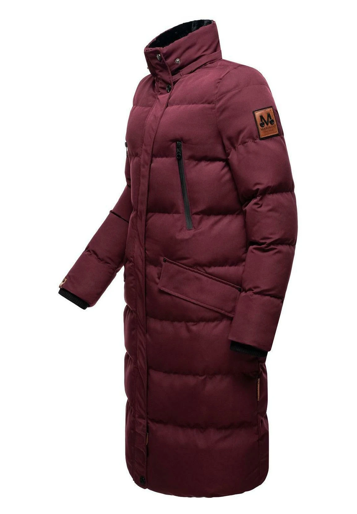 Marikoo Abrigo De Invierno - Dark Red Melange 11 Marikoo Abrigo De Invierno - Dark Red Melange - Imagen 9