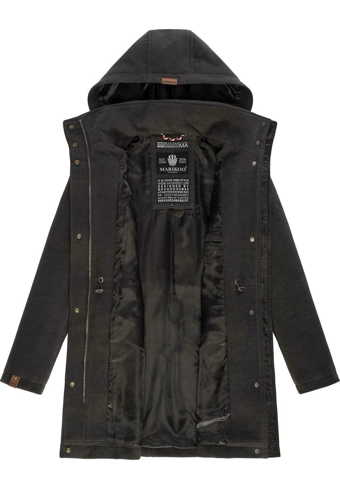 Marikoo Leilaniaa - Abrigo De Invierno - Dark Grey 6 Marikoo Leilaniaa - Abrigo De Invierno - Dark Grey - Imagen 4