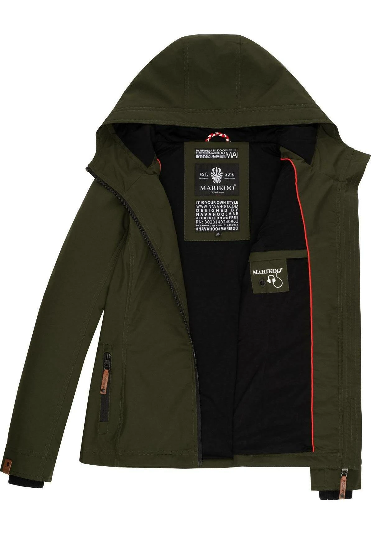 Marikoo Brombeere - Chaqueta Outdoor - Olive 10 Marikoo Brombeere - Chaqueta Outdoor - Olive - Imagen 8