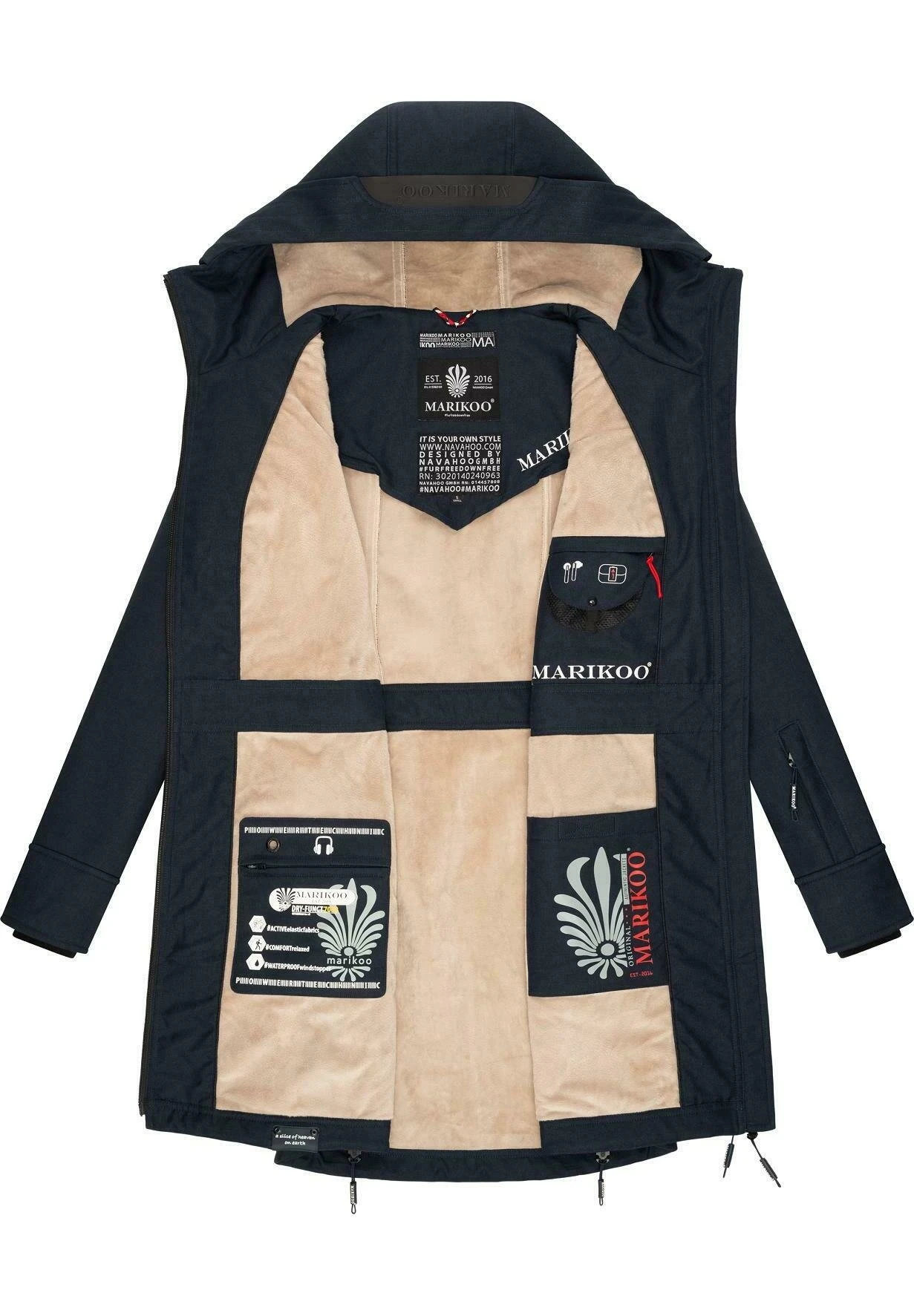 Marikoo Racquelle - Parka - Dark Blue 6 Marikoo Racquelle - Parka - Dark Blue - Imagen 4