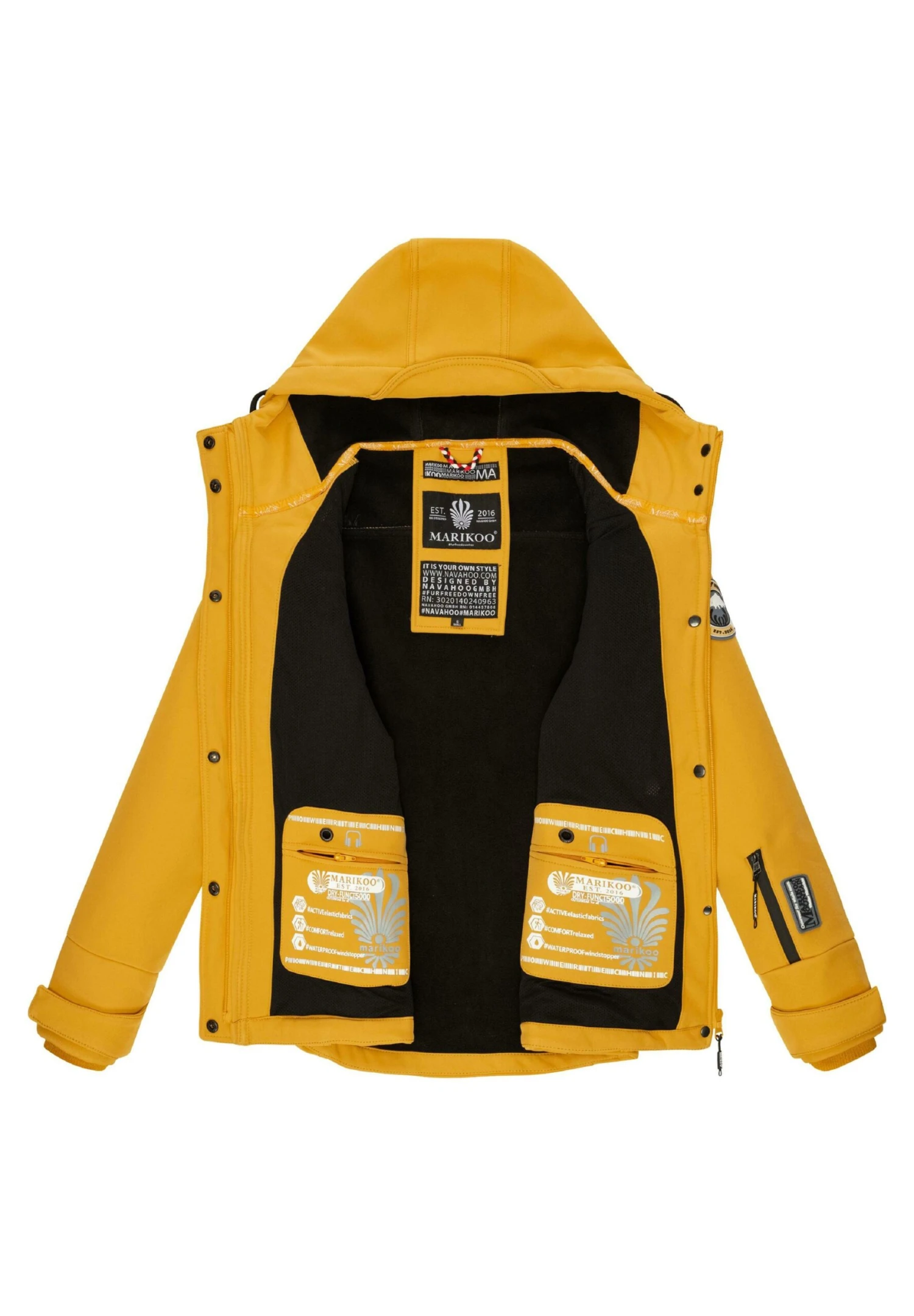 Marikoo Funktions - Chaqueta Outdoor - Amber Yellow 10 Marikoo Funktions - Chaqueta Outdoor - Amber Yellow - Imagen 8