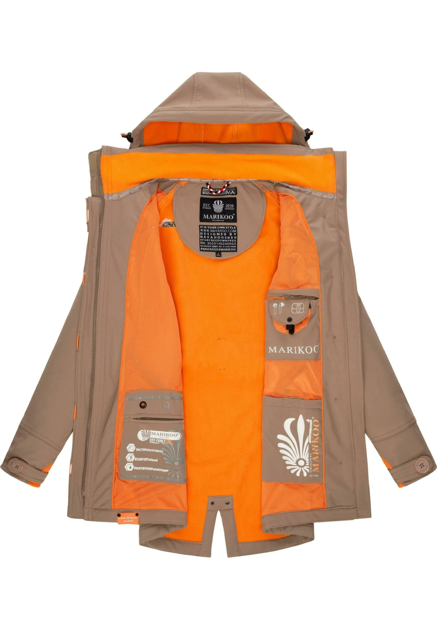 Marikoo Soulinaa - Parka - Taupe Grey 6 Marikoo Soulinaa - Parka - Taupe Grey - Imagen 4