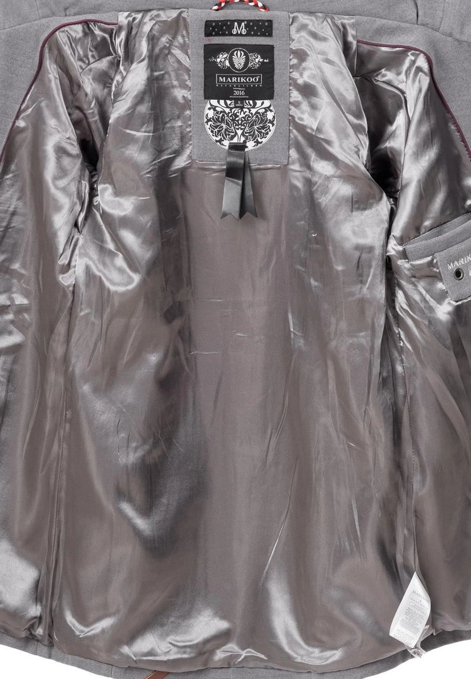 Marikoo Abrigo De Invierno - Grey 8 Marikoo Abrigo De Invierno - Grey - Imagen 6